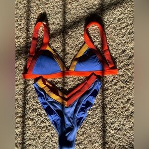 Colorful Women's Cheeky Bikini Set